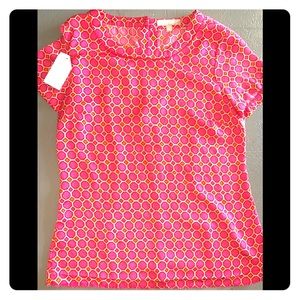 Banana Republic S/S  blouse pink orange